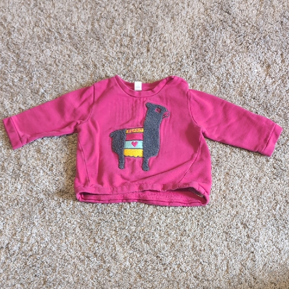 Esprit Pink Long Sleeve Tee with Cartoon Design